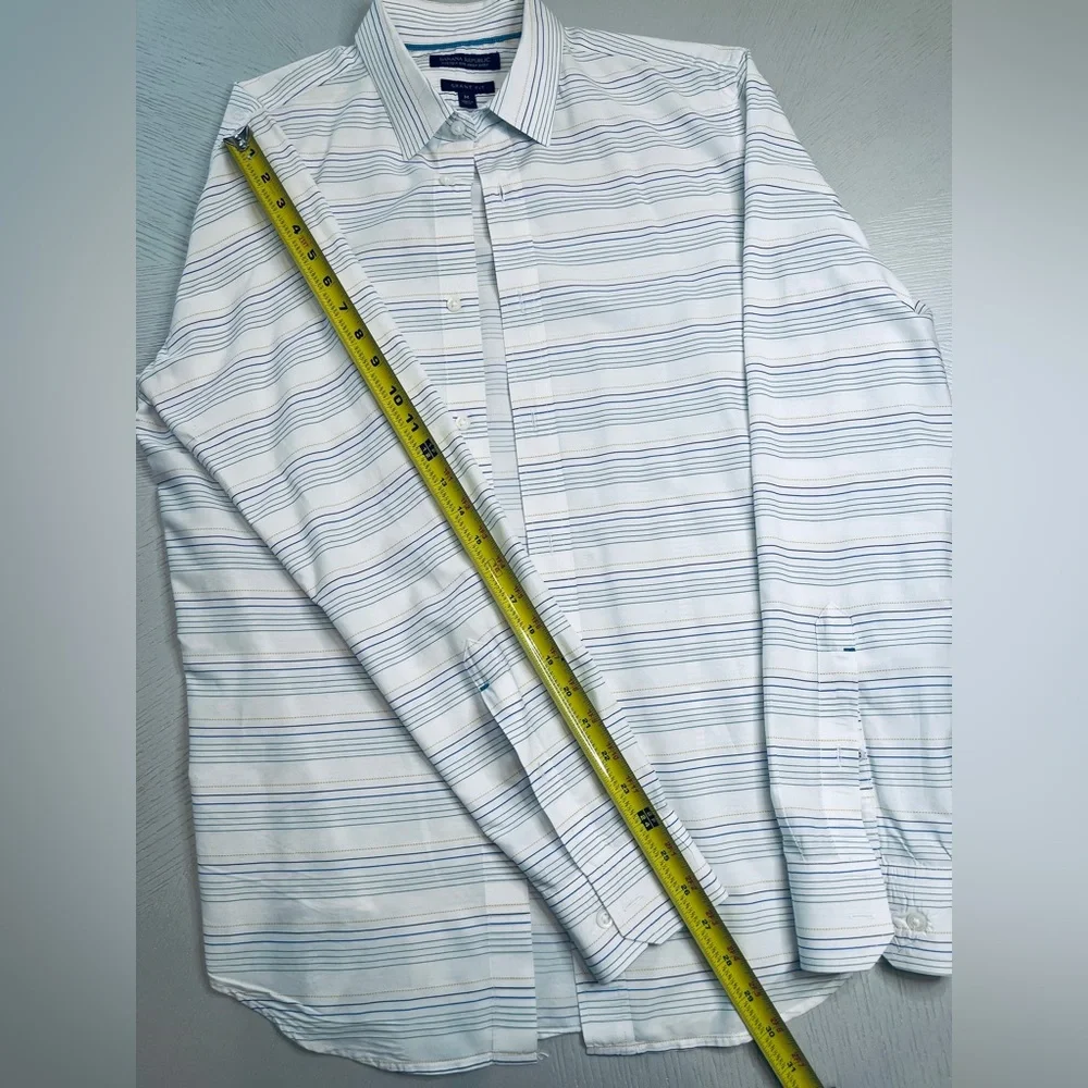 Banana Republic Grant Fit Pinstripe Button Down Shirt Medium